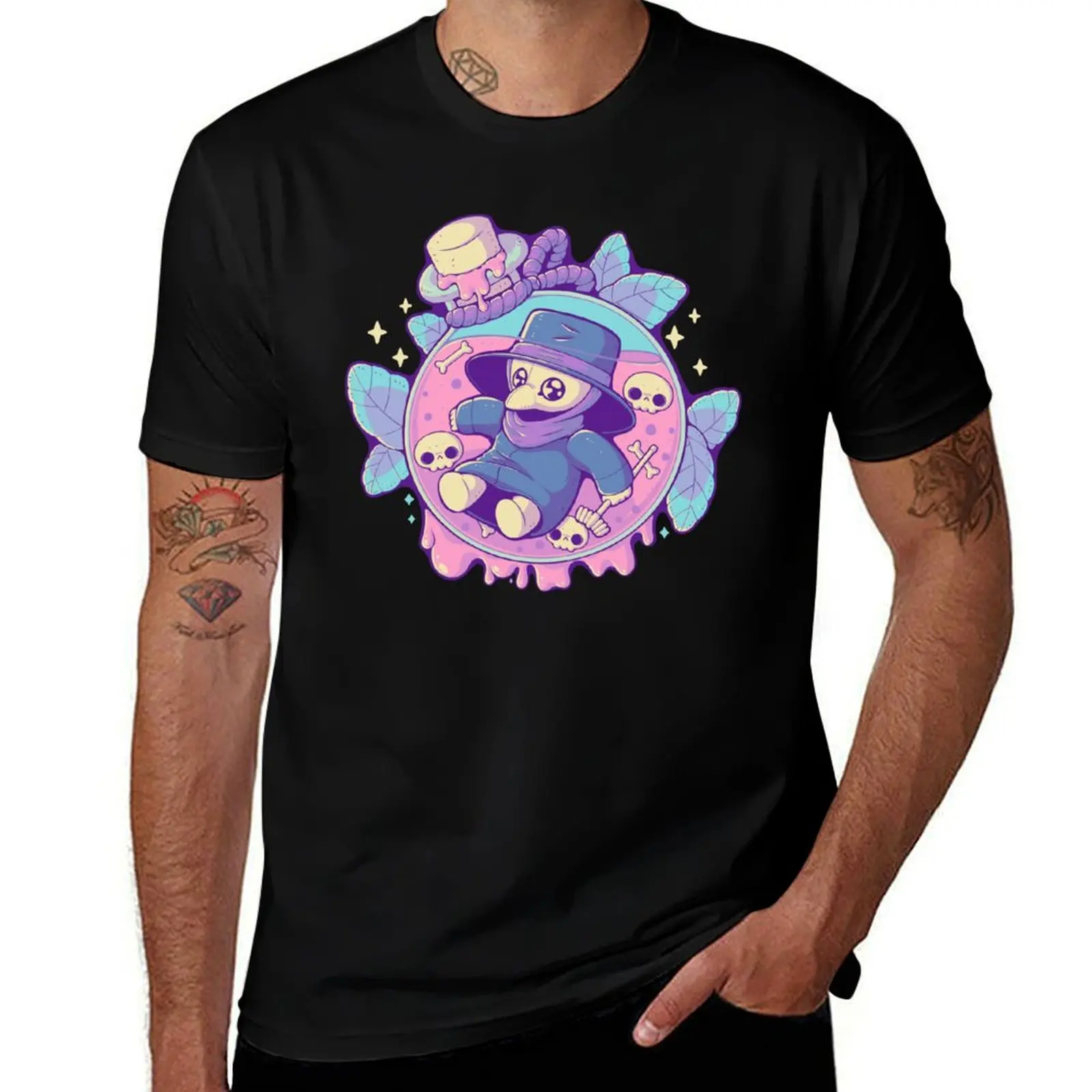 

Cute Plague Doctor in Jar T-Shirt anime stuff oversized graphic tee korean fashion mens t shirts casual stylish