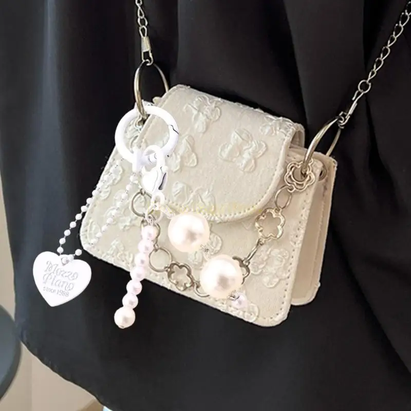 X90D سلاسل المفاتيح الجمالية حقيبة جميلة قلادة حلية فراشة سلاسل المفاتيح Charms للنساء حقيبة محفظة ظهره زينة الهدايا #4