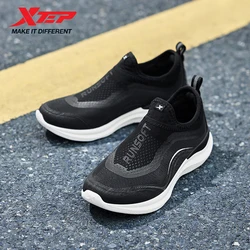 Xtep Soft Tube Women's Running Shoes 2025 Summer Slip-on Breathable Lightweight Shock-absorbing Rebound Sport Shoes 875218110062