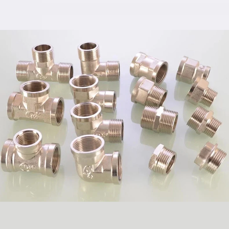 ข้อต่อท่อทองเหลือง BSP 3/4" ชาย/หญิง เทียบเท่า/ลดขนาด ข้อต่อแบบสามทาง/ข้อต่อแบบข้อศอก