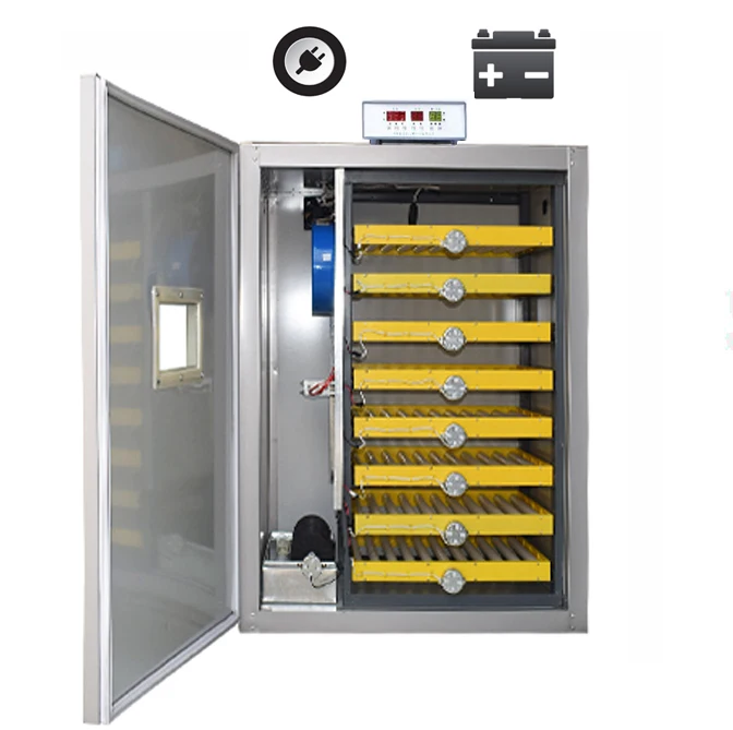 

AC220V +DC12V Fully Automatic 500 Chicken Egg Incubator 360 Degree Rolling Tray Turkey Bird Duck Pigeon Goose