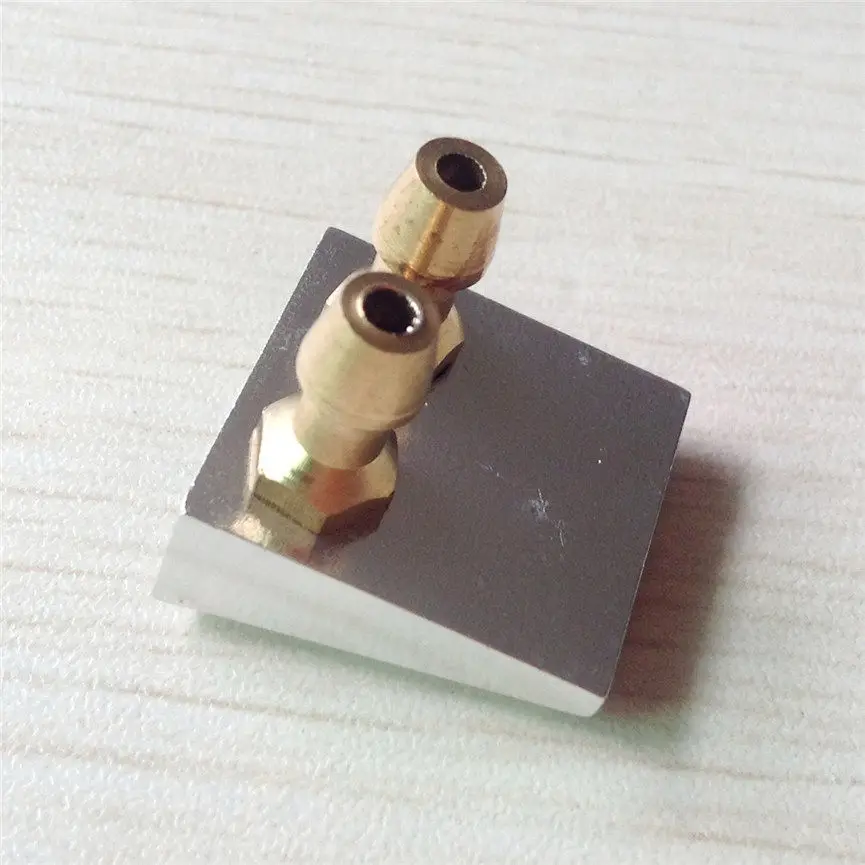 Twin Water Pickup Seat, M5 Brass Nipple Hull Inlet Mount for RC Model Boat