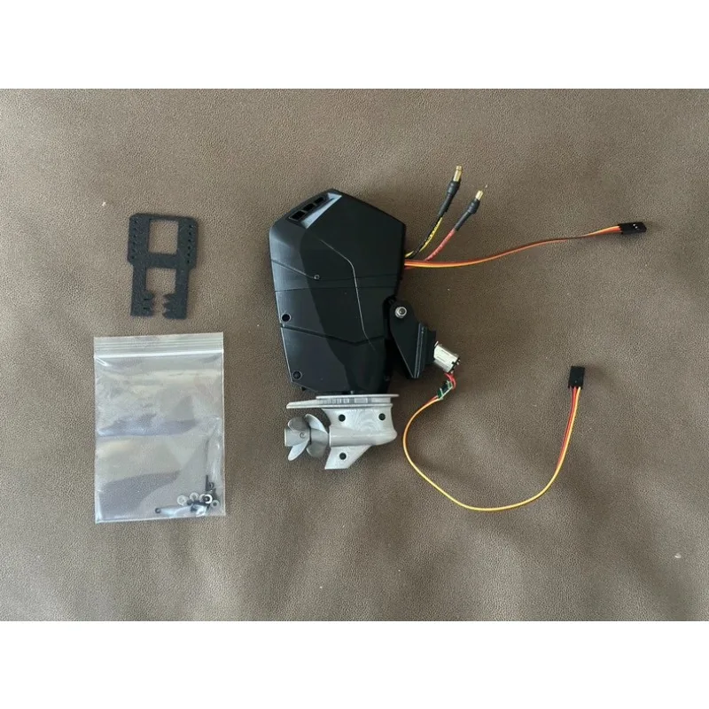 1/13 Scale RC Boat Outboard Motor Electric Tilt Counter Rotating Propeller Independent Gearbox Upgrade Spare Parts DIY