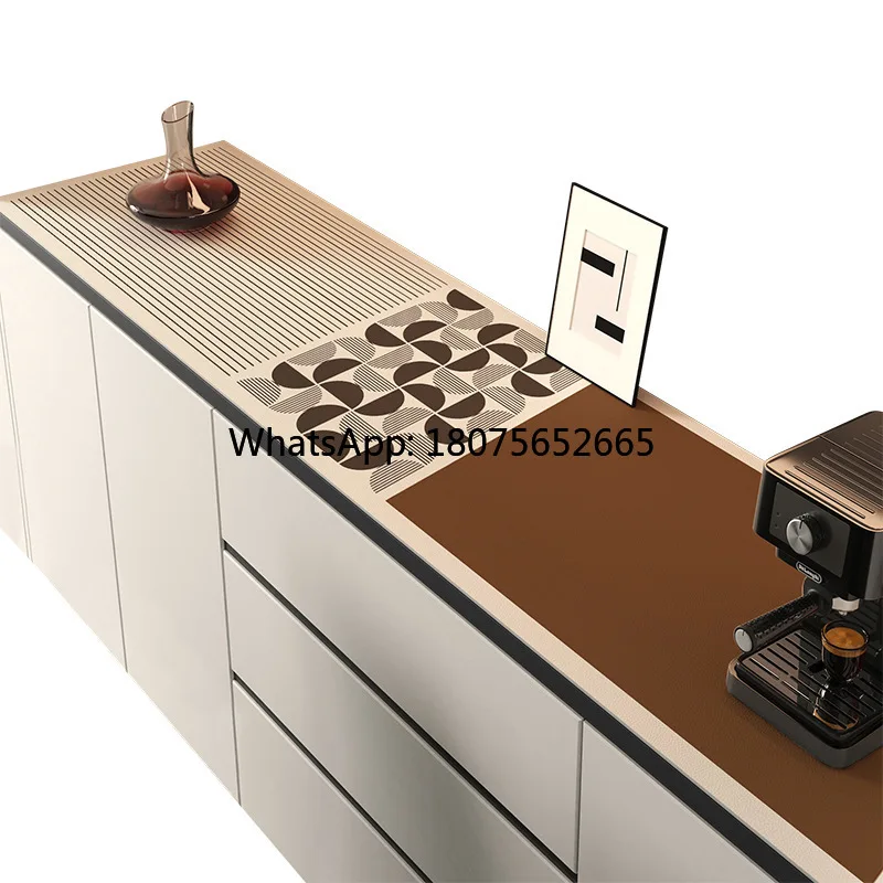 Vintage-inspired, high-end tablecloth and tv console surface protector