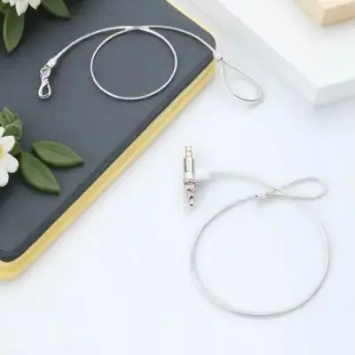 

Premium Steel Wire Chew Proof Dog Leash Training Lead Waterproof Anti-Bite For Large Dogs 0.6X120Cm White Pet Leash Outdoor Easy
