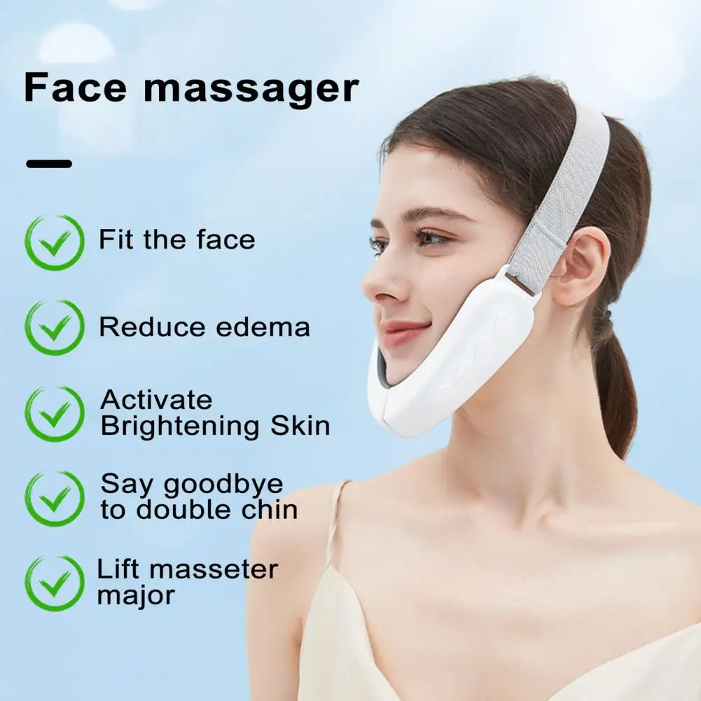 Face Firmness Device Revitalize Facial Contours with Microcurrent Face Massager Enhance Circulation Lift Double Chin Slim for A