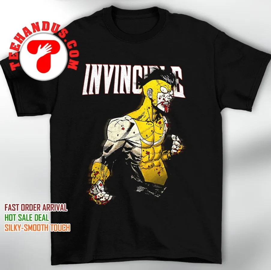 

Рубашка с коротким рукавом с рисунком Invincible Comics, размер S-5Xl