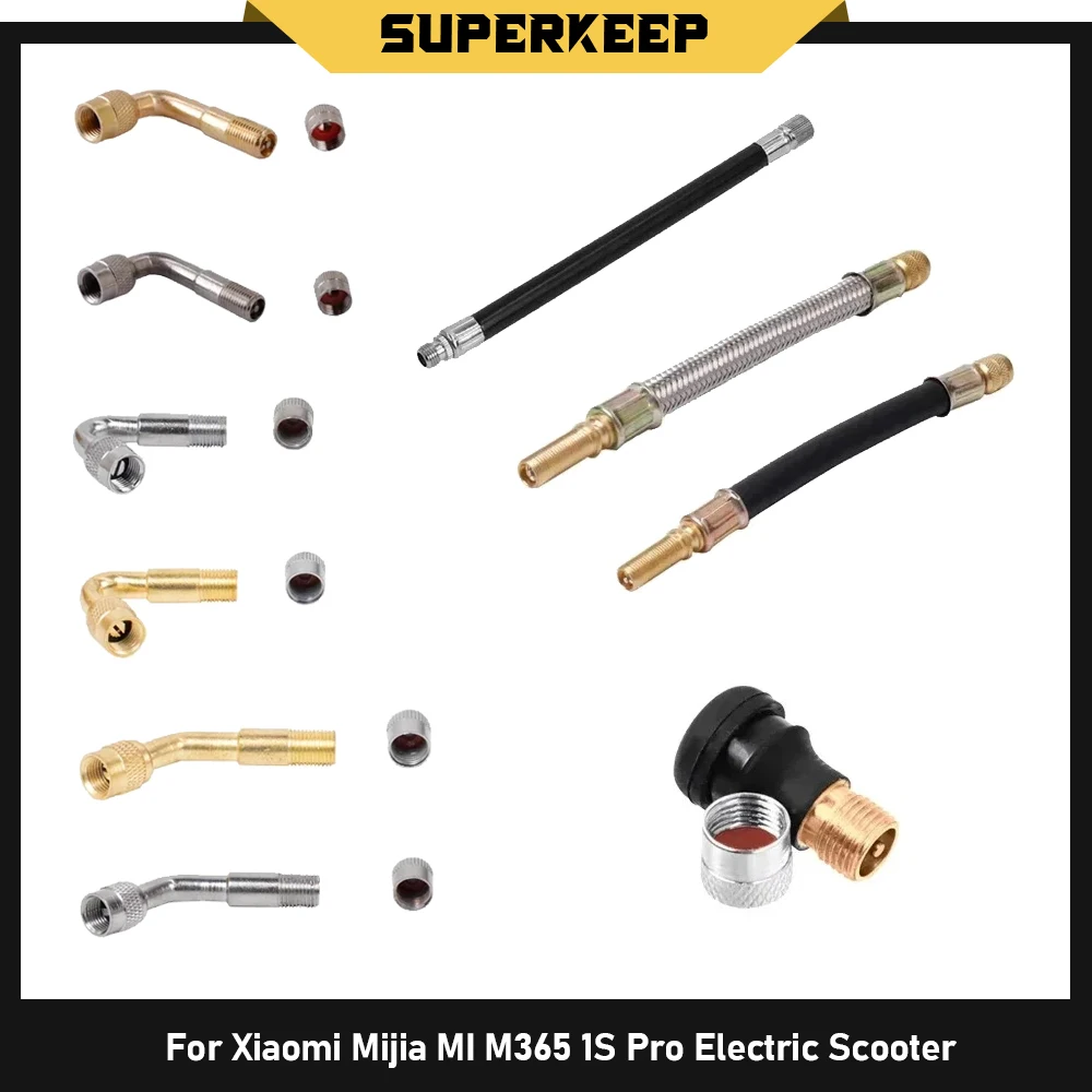 

Kickscooter Valve Adapter Air Pump Extended Nozzle Hose for Xiaomi M365 PRO 1S Electric Scooter Air Tyre Valves Repair Parts