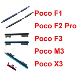 Power On Off Side Button For Xiaomi Poco F1 F2 Pro F3 M3 X3 Volume Audio Control Side Key Button Repair Replacement Parts