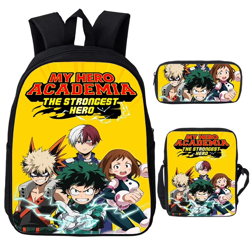 My Hero Academia Backpack for Boys Girls Students Bookbag Anime School Bags MHA Mochila Children Boku No Hero Academia Backpacks