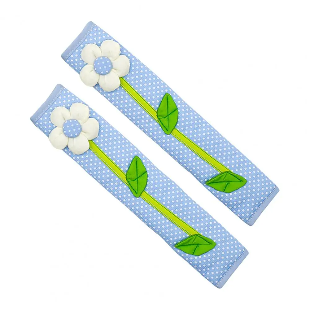 Cotton Linen Handle Covers Set of 2 Refrigerator Door Handle Covers with Flower Design Wear Resistant Non-fading Washable