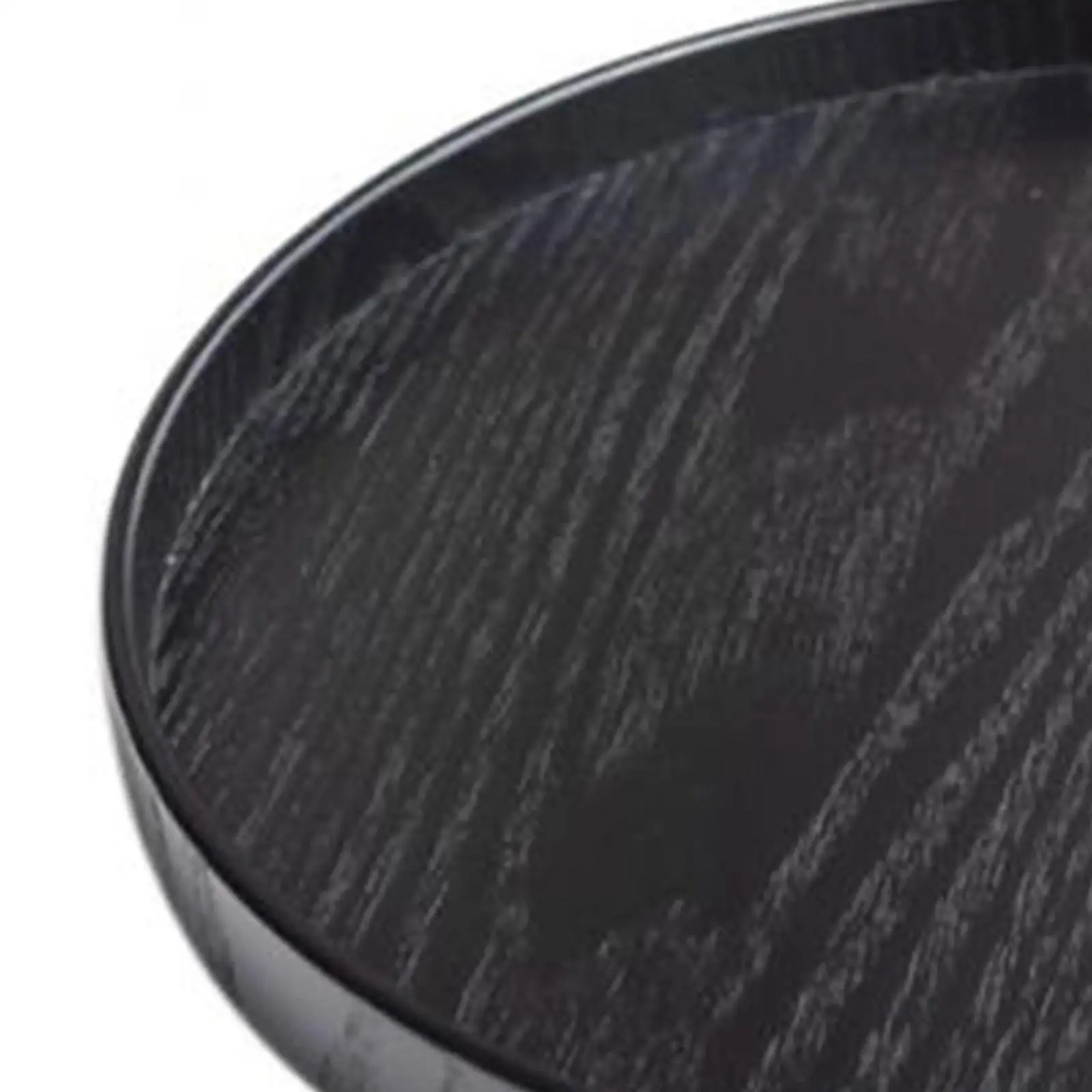 Round Wood Tableware Serving Decorative Trays Platters for Tea Coffee