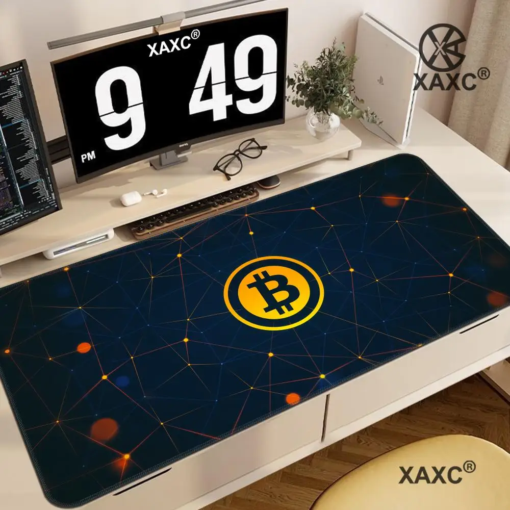 

Bitcoin Mouse Pad large keyboard mouse desk pad non-slip rubber gaming mouse pad laptop mouse carpet