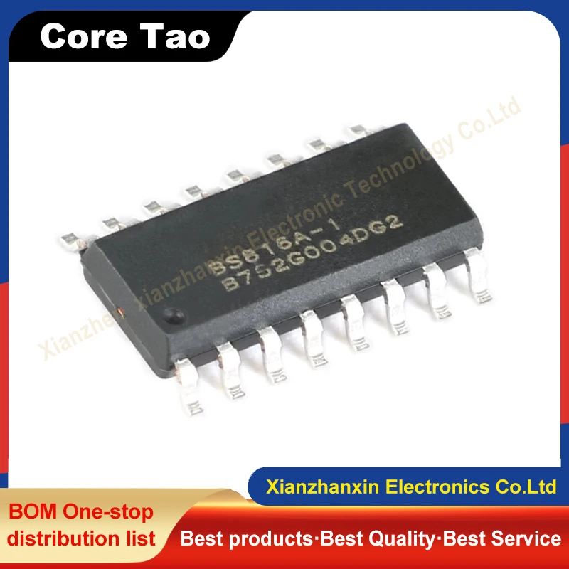 5PCS/LOT  BS816A-1 NSOP-16 6-key capacitive touch key chip IC in stock