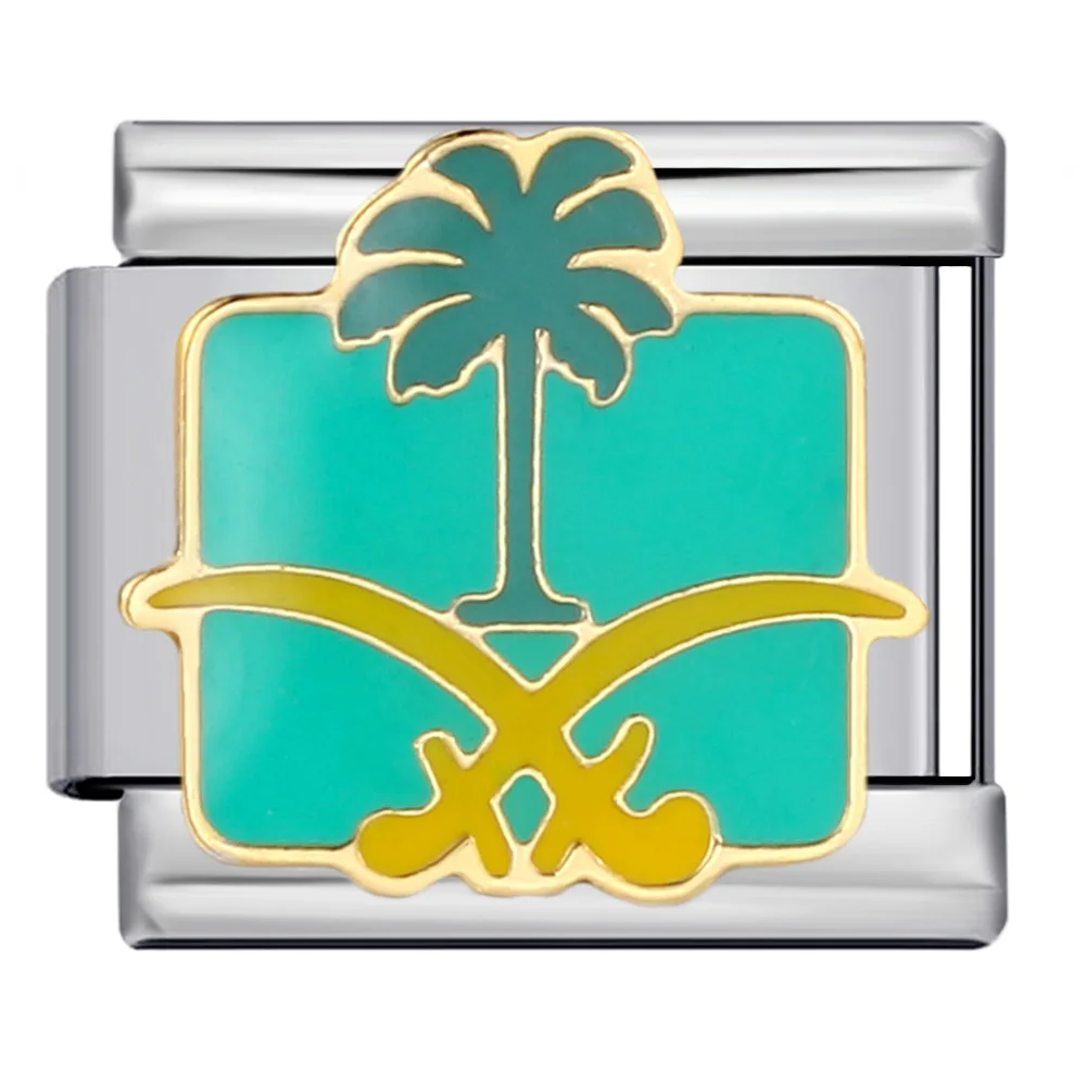 Neue Mode Herren Arabischer Kamel-Adler-Kaktus Italienischer Charm-Anhänger Passend für 9mm Edelstahl-Armband DIY Schmuckherstellung Perlen als Geschenk – Detail 5