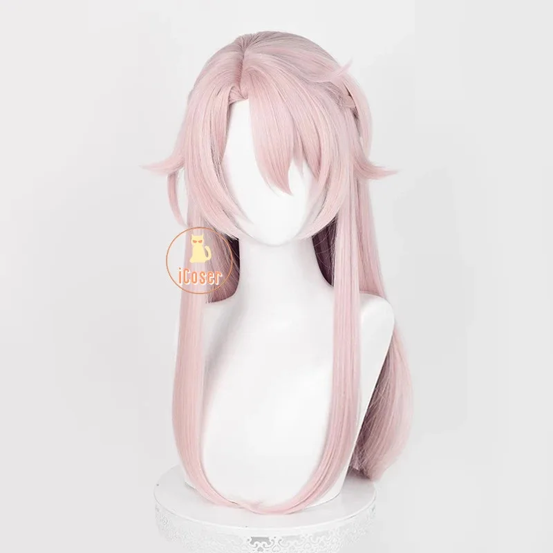 Honkai Star Rail Jiaoqiu Cosplay Wig Game Pink Long Hair Foxian Xianzhou Yaoqing Feixiao Halloween Party Women Men Props iCoser