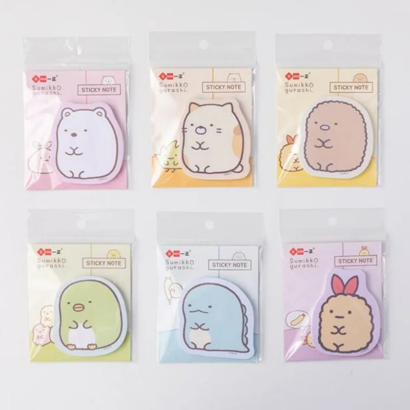 Kawaii Sumikko gurashi Memo Pad Sticky Notes Cute Stationery Label Notepad Planner Sticker Post School Supplies