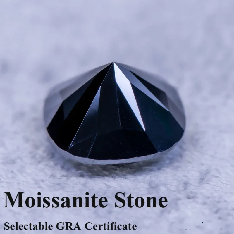 

Муассанит Камень Подушка Огранки Натуральный Черный Цвет Подвески Драгоценный Камень DIY Ожерелье Серьги Основные Материалы с Сертификатом