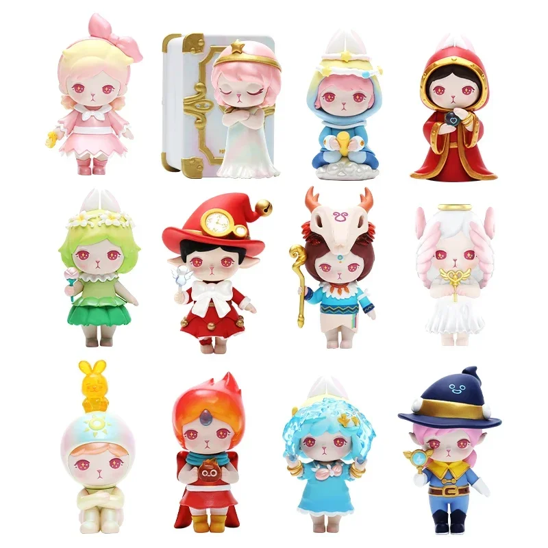 

POP MART Bunny Magic World Series слепая коробка Mystery Box Caixa Sorpresa аниме фигурки для девочек милая модель подарок на день рождения
