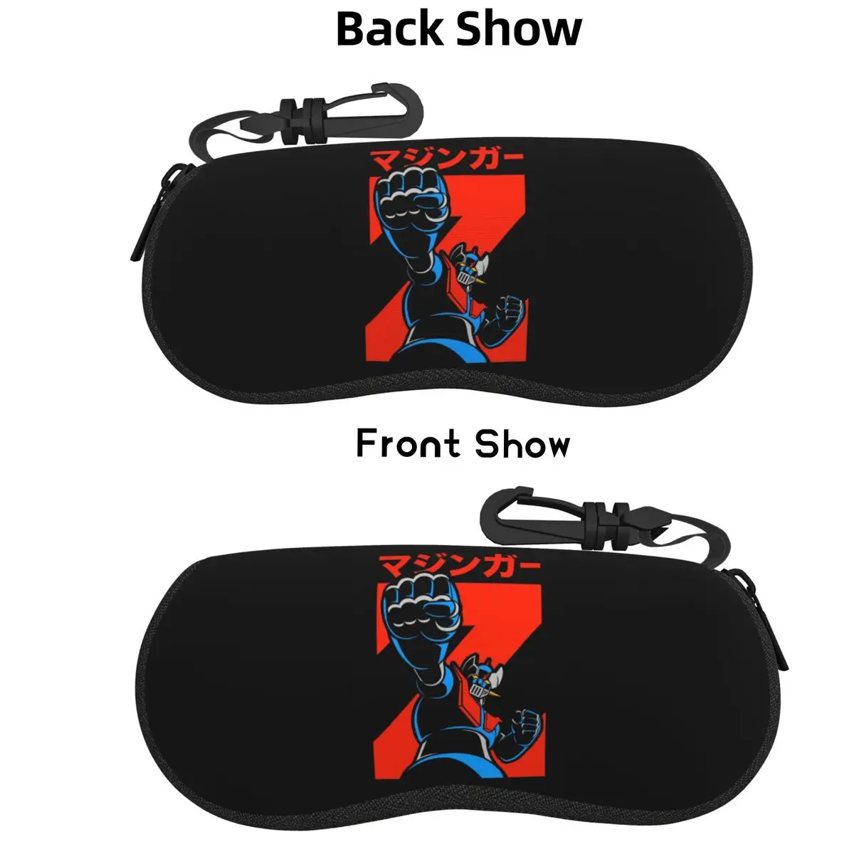 

Mazinger Z Goldorak Actarus Grendizer Mask Shell Glasses Case Protective Sunglasses Box Women Men Soft Eyeglasses Bag Pouch