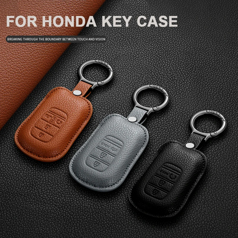 

Car Key Remote Case Cover For Honda Civic 11th Gen Accord Vezel Freed Pilot CRV 2021 2022 Protector Shell Keychain Accessories