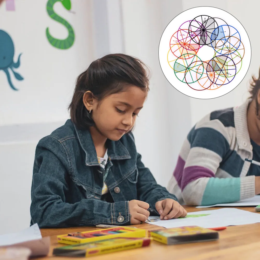 

Colorful Fraction Circles 10 Sets Score Display Educational Props Math Manipulatives Teaching Kit Learning Supply Preschool