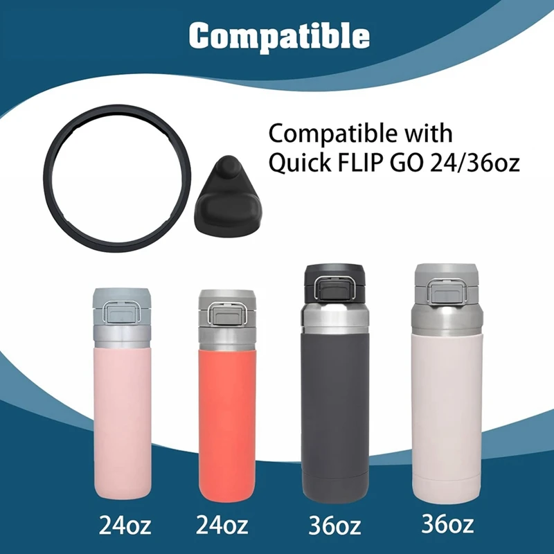 A86I-ซิลิโคนเปลี่ยน Stopper และปะเก็นเปลี่ยนสําหรับ Stanley Quick FLIP GO 24/36Oz ฝาปิดขวดน้ํา