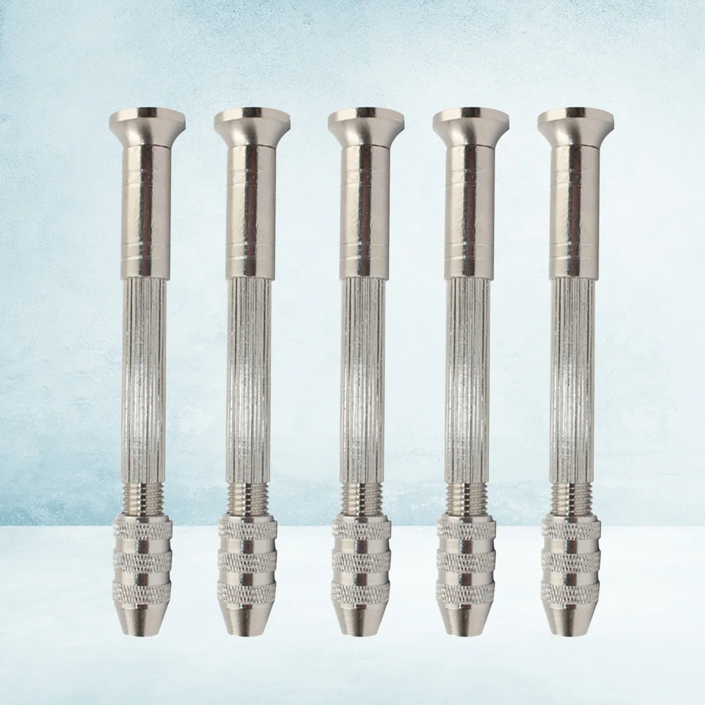 5Pcs Hand Drill Precision Heavy Duty Professional Tool for Wood Linden Horn Amber Walnut Plastic Jewelry Engraving