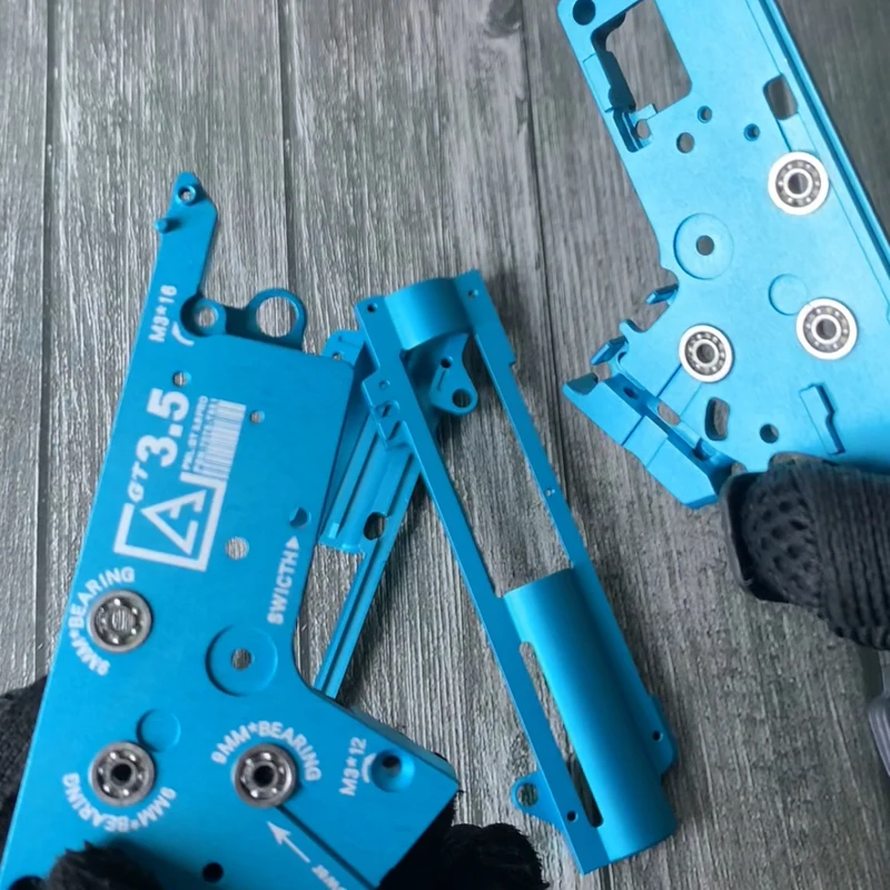 AK Oom CY GT7075 3.5 Versnellingsbak CNC Metalen Gel Bal Gel speelgoed pistool Versnellingsbak Shell Vervanging onderdeel