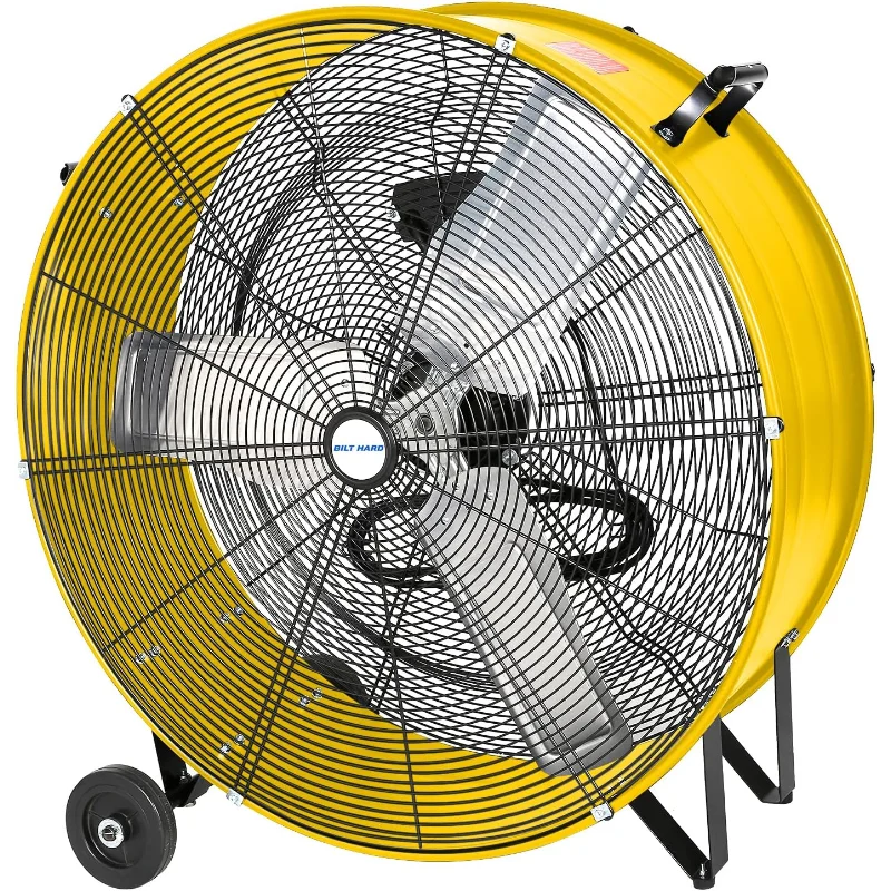 

BILT HARD 13000 CFM 30-дюймовый высокоскоростной барабанный вентилятор, 2-скоростной сверхмощный промышленный магазинный вентилятор для гаража, склада, мастерской