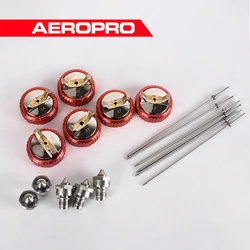 Aeropro lvlp pistola de ar bico a610 bocal para pistola de pintura 1.3 1.4 1.5 1.7 2.0 2.5mm bico pistola acessórios para carro