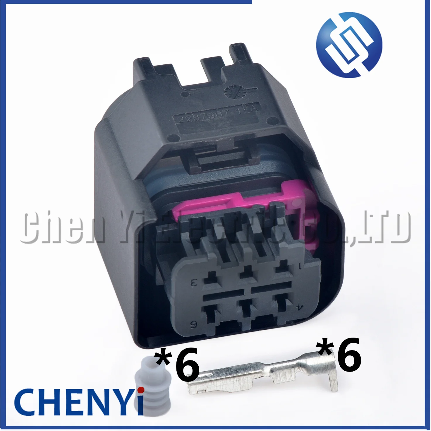 6 Pin female Automotive waterproof connector alternator Wire harness Plug 1-2312022-1 2287967-1