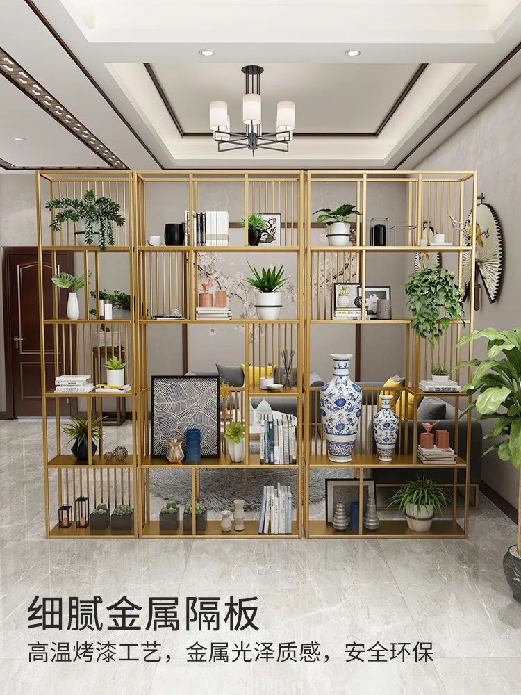 

Wrought iron shelf partition office screen display shelf simple bookshelf multi-layer shelf storage baffle splicing