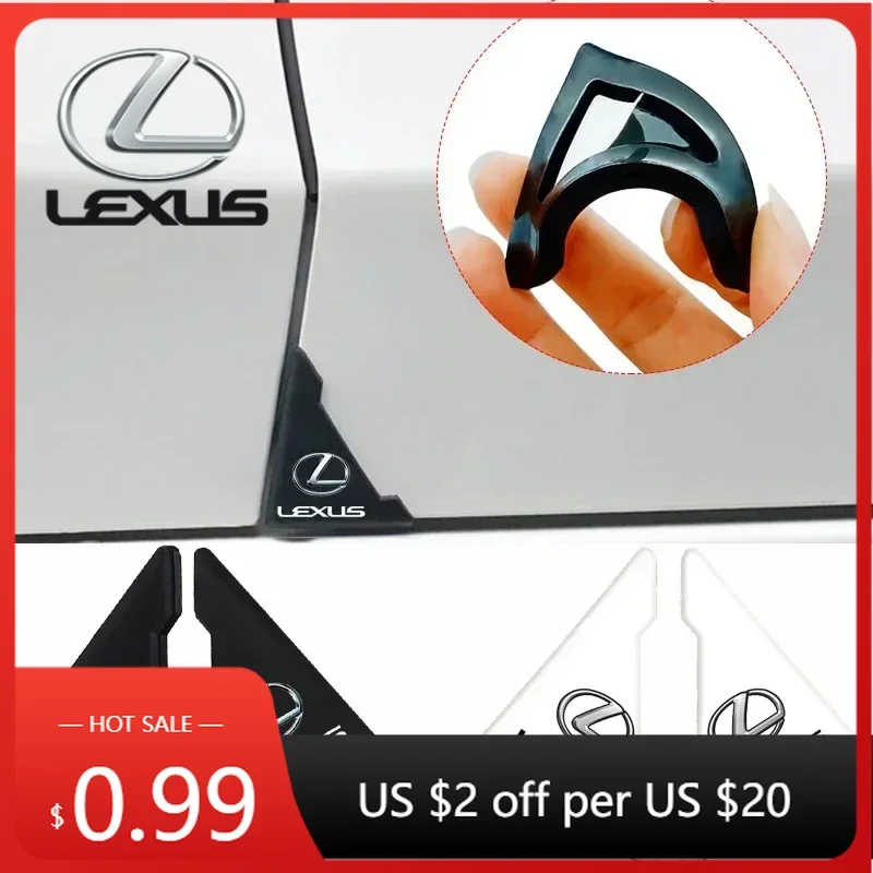 

Наклейки для интерьера автомобиля, защитные накладки на углы дверей от царапин для Lexus RX NX GS ES RX300 RX330 IS200 CT200H IS250 GX470 NX300H