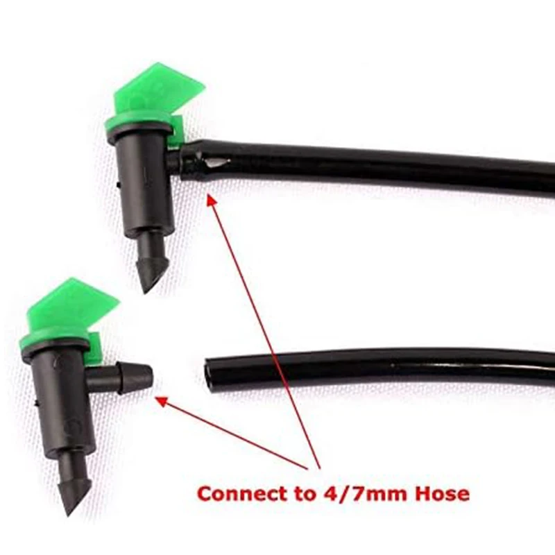 50 100 200PCS 4GPH Flag Drip Emitter Drip Emitters 16L/H Emitter Sprinkler Drippers System Connect 4mm/7mm Hose For Lawn Garden