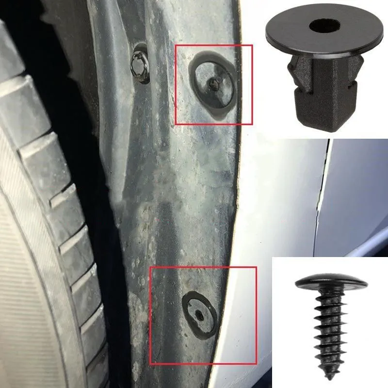 For Toyota Corolla Vios Land FJ Cruiser Prado Rav4 Wildlander Fender Fastener Nut Auto Mudguard Self Tapping Screw Base Clip