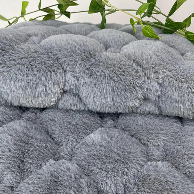 Winter Thicken  Plush Long Bench Cushion Soft Plush Chair Mat Sofa Card Seat Cushion Lounger Chair Long Seat Pad