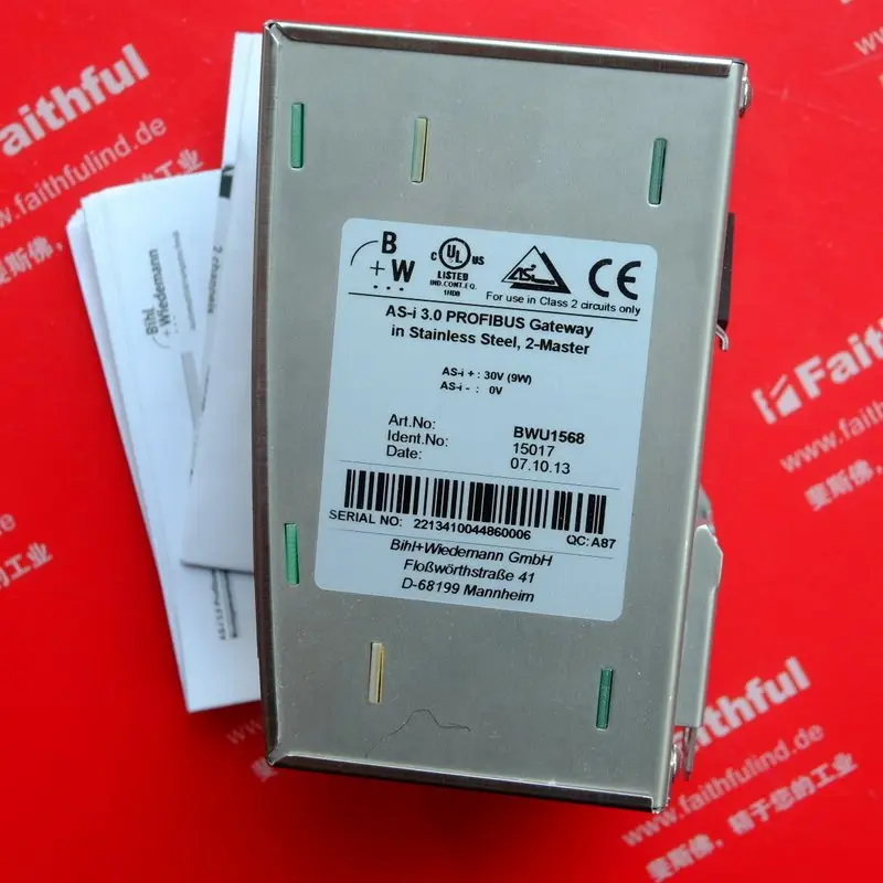 Bihl + Wiedemann BWU1568 New AS-i Gateway Module PROFIBUS