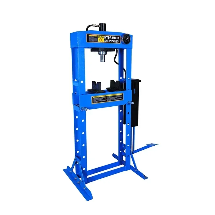 Cheap price punching pneumatic hydraulic shop press with gauge 10 20 50 ton shop press