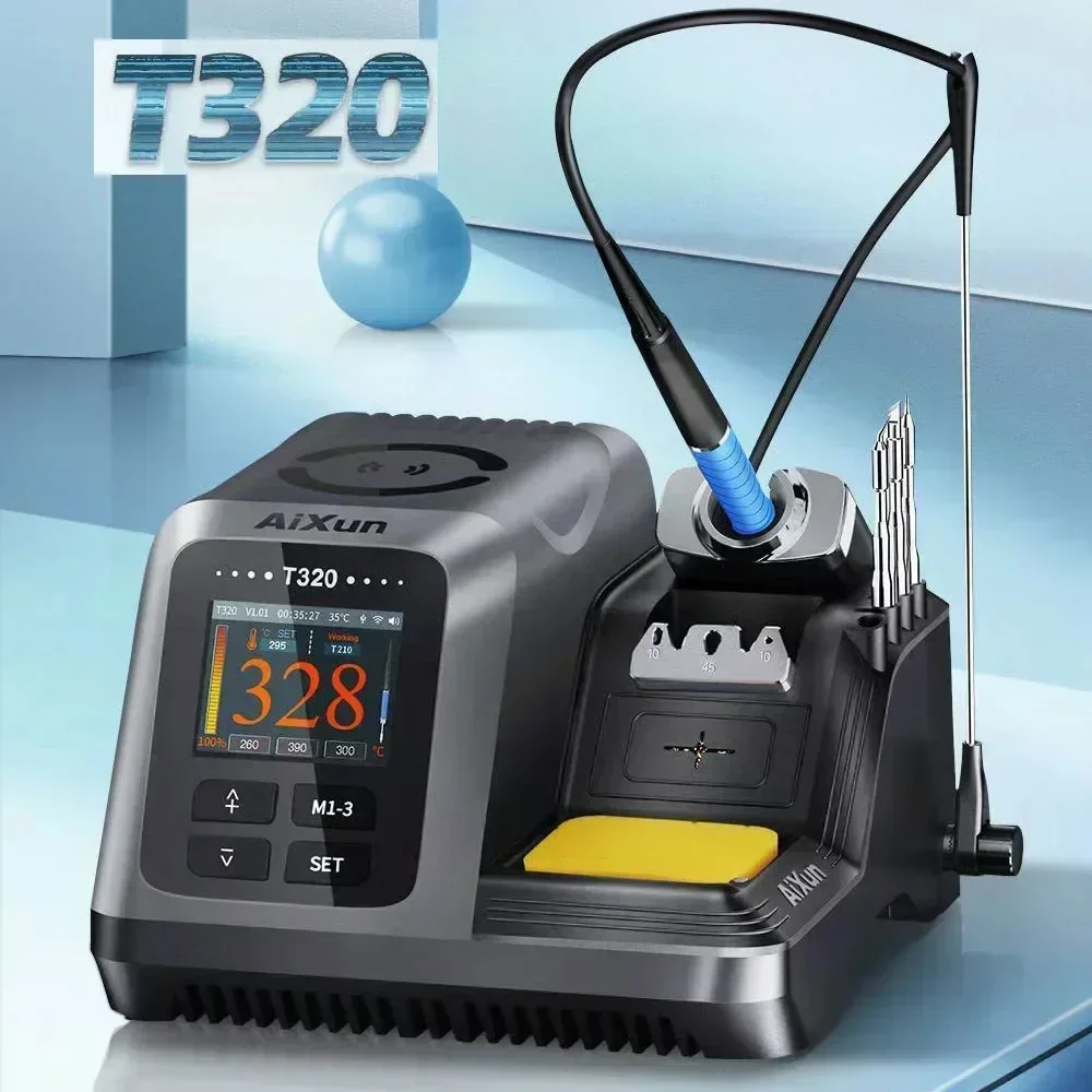AIXUN T320 Soldering Station Precision Intelligent Rework Tools With T245 or T210 Soldering Iron Tip For for PCB BGA Repair