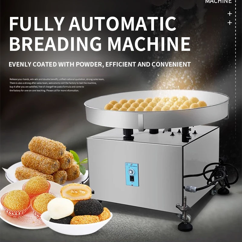 Small Wrap Flour Machine Home 220V Fried Food Bread Pastry Dessert Glutinous Rice Product Wrap Breadcrumb Sesame Commercial 900W