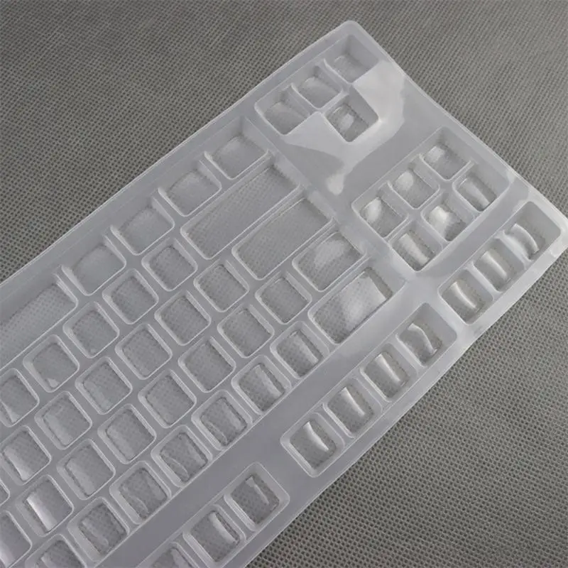 Silicone Keyboards Cover Skin Protectors for V500Pro 87 Key Wireless Mechanical Gaming Keyboards Desktop PC