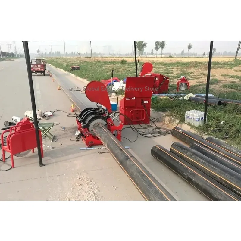 ماكينة لحام بمؤخرة أنبوب HDPE أوتوماتيكية USB 90-200 مم