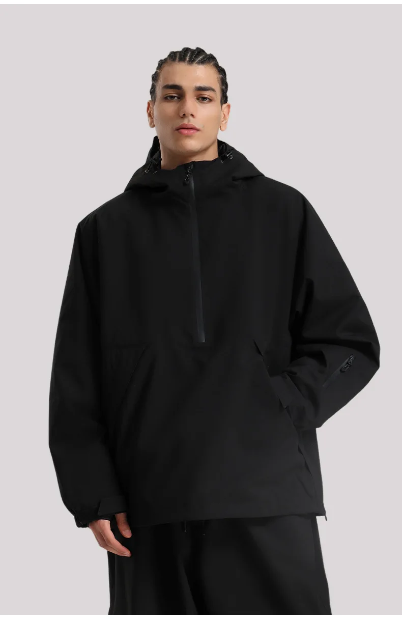 Gsou Snow 2025, neue Unisex-Snowboardjacke, Kapuzenpullover, wasserdicht, atmungsaktiv, lockere Passform, professioneller Skianzug für Männer und Frauen – Detail 11