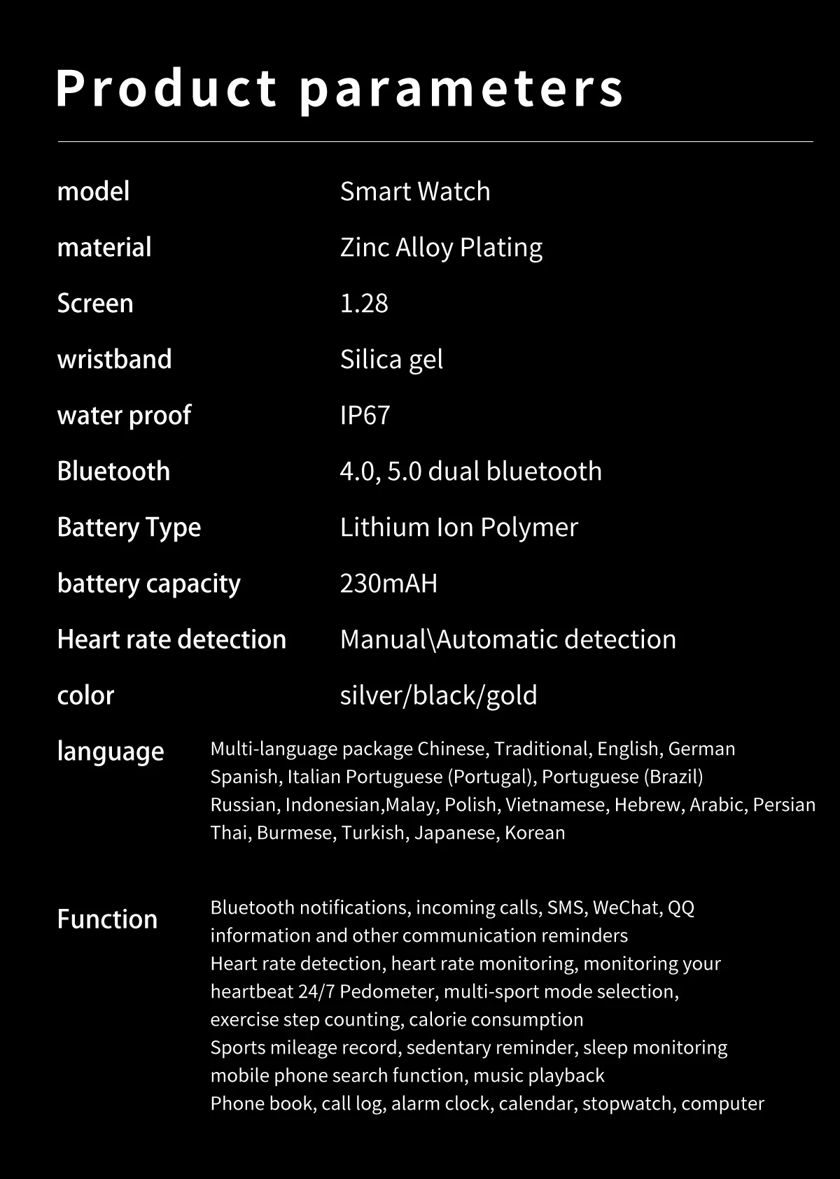Watch 6 Upgrade SmartWatch 2026 Musiksteuerung Outdoor-Sportuhr Bluetooth-Anruf Herzfrequenz Nachrichtenbenachrichtigung Wetter Smartwatch – Detail 19