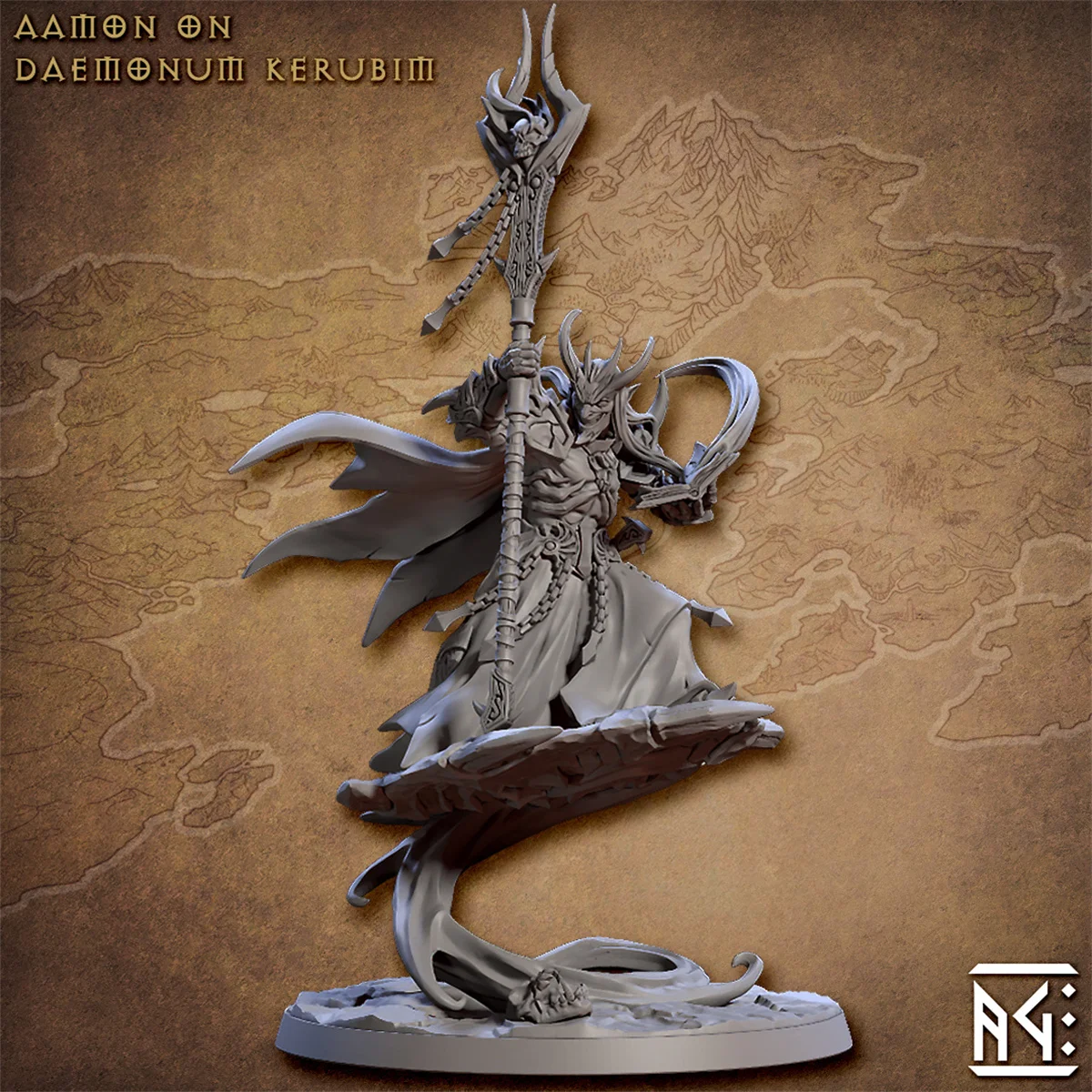 3d Printen Microscopische Modellen [Demon Afstammelingen] Half-Demon Amon Astalos Mephisto Lilith Dnd Model