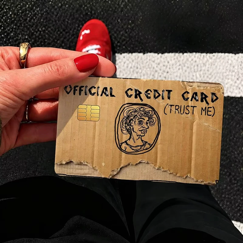 Credit Card (Trust Me) Skin Stickers Waterproof Removable Bank Debit Card Cover Decal Visa Mastercard IC Card Holder Accessories