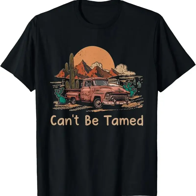 Can'T Be Tamed Outlaw Music Vintage Mountains Truck Drivers T Shirt