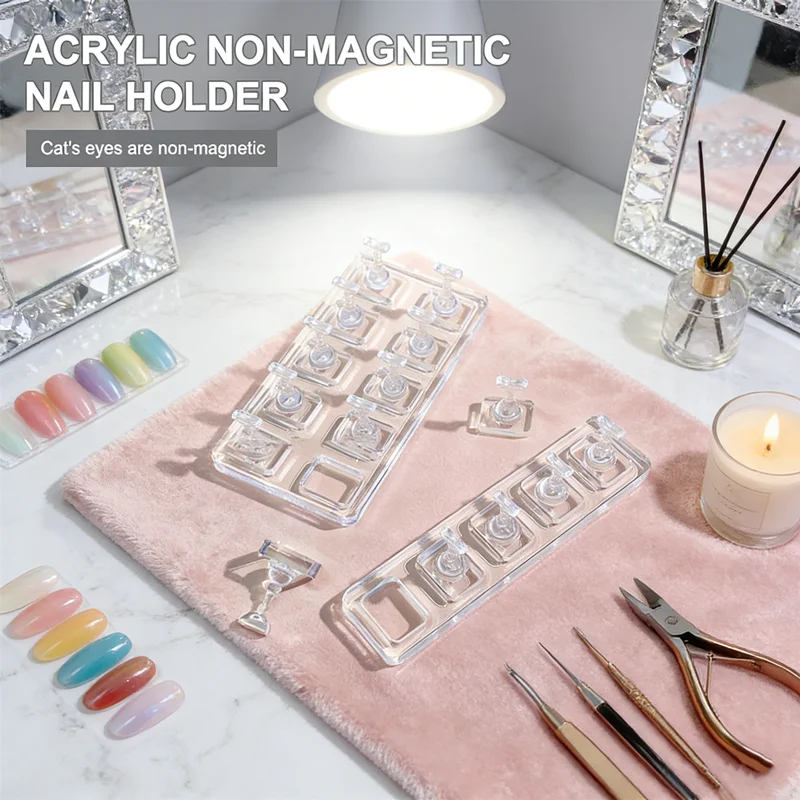 2026 NEW Acrylic Nail Display&Practice Stand Set 5 Finger Ho