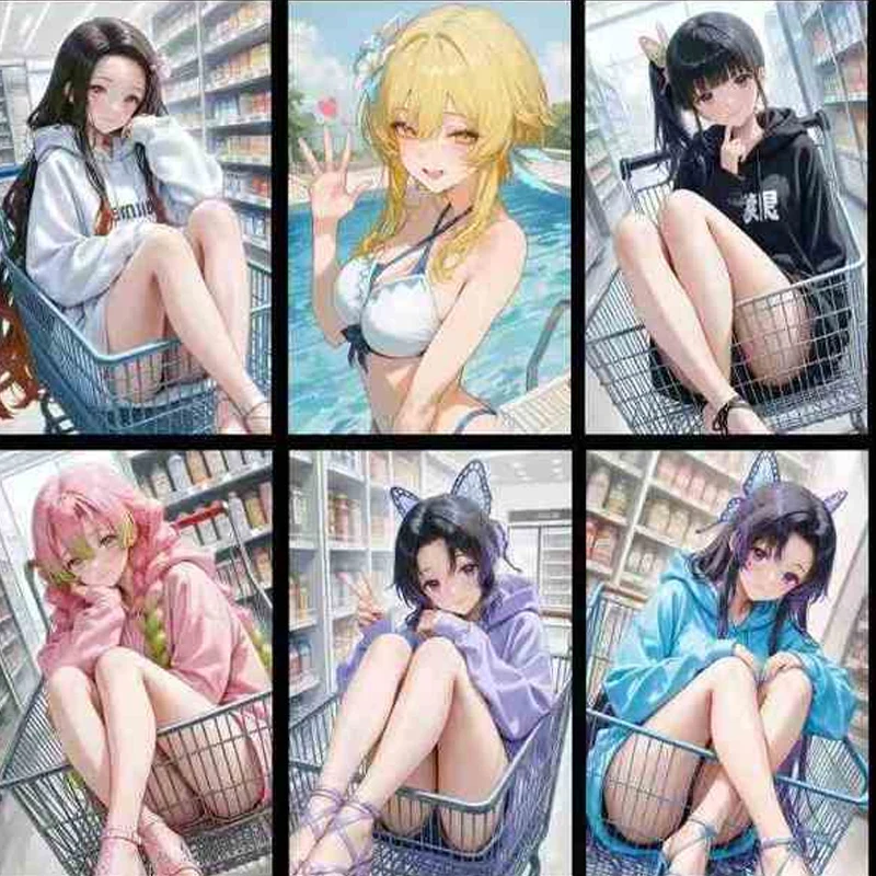 WanKa She Demon Slayer Goddess Card Set Wholesale 10*15cm Acrylic Collection Card Fantasy Trading Girl Cards Perfect For Fans